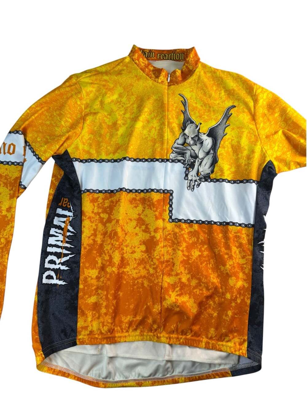 Primal Wear Gargoyle No Chain No Gain Cycling Jersey Orange XL